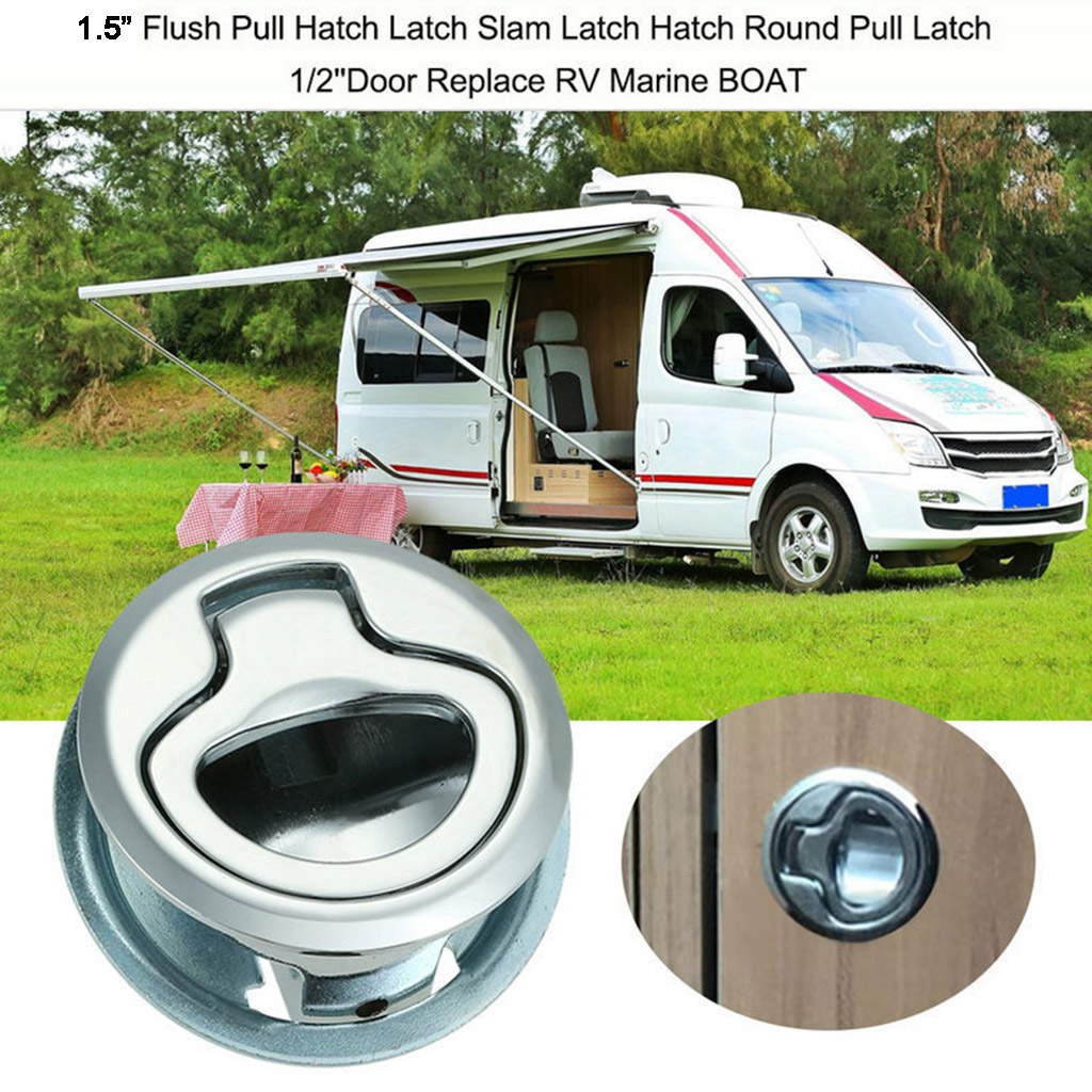 1.5 in Flush Pull Slam Latch Boat Deck Hatch Door Lock Heavy Duty