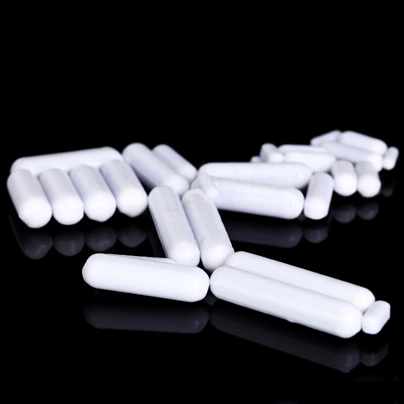 PTFE Magnet Rührer Rühren Bar Zylindrischen Typ-C Magneton Rühren Rührgerät Weiß Dreh Riegel, mehrere Größen Für Wahl, 10 stücke