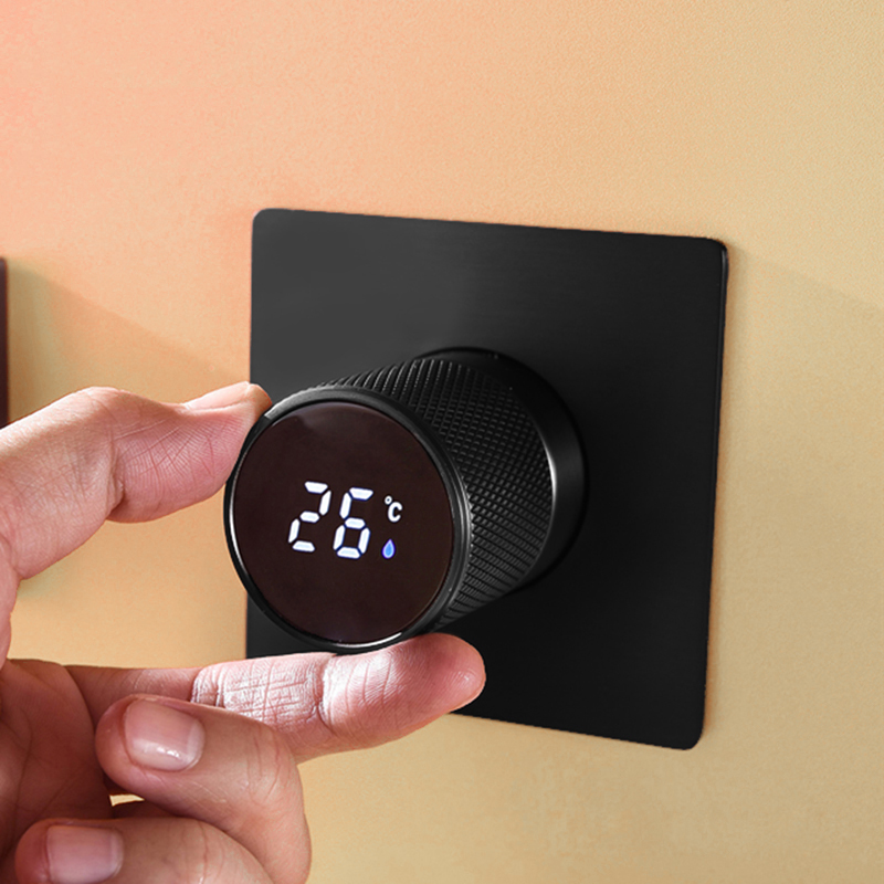 Becola Massief Messing Gepolijst Chroom Of Zwart Enkelvoudige Handgreep 1-3 Weg Wandmontage Badkamer Douche Mixer Regelklep: Clear