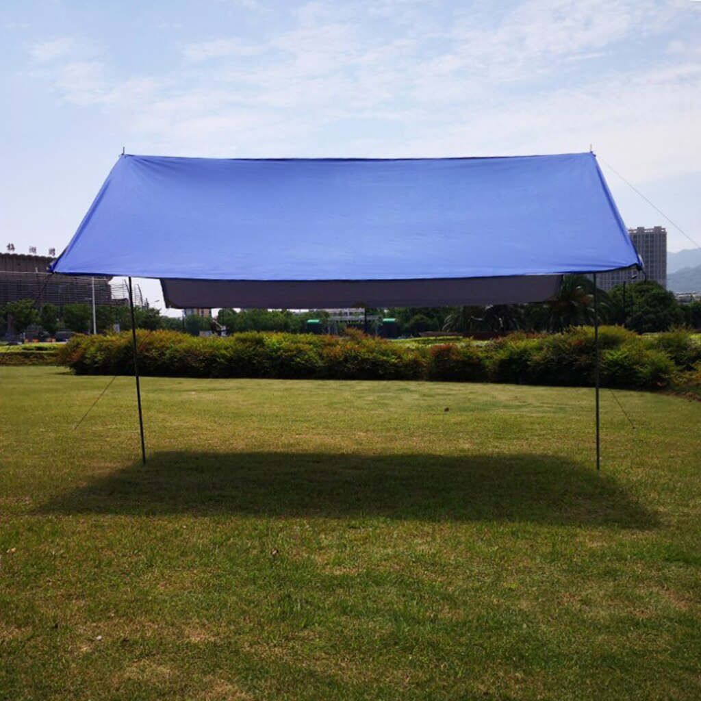 Durable Sun Shelter Camping Canopy 3-4 Person Awning Folding Parasol Picnic Tarp