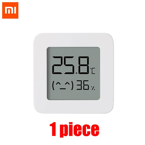 XIAOMI Mijia Bluetooth Thermometer 2 Wireless Smart Home Electric Digital Hygrometer Thermometer Work with Mijia APP Smart Home: 1 piece