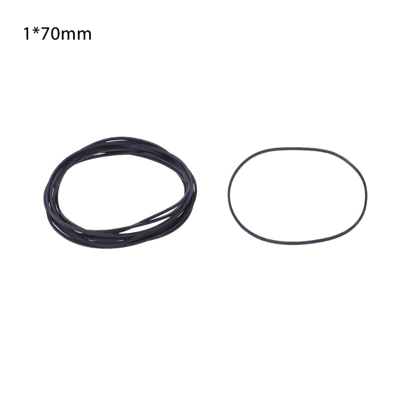 10 Uds coche correas planas de Cassette de DVD grabadora de cinta giratoria de la correa de cinta de Cassette de 1mm: F
