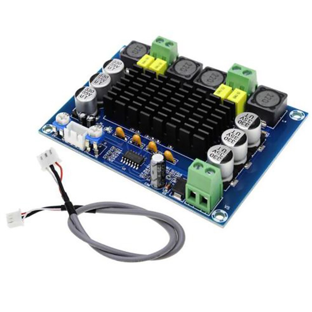 2x120W Amplifier Board - Digital Audio Power Module - Dual Channel Sound - Compact Electronic Component
