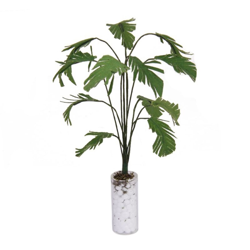 1/12 zielona bananowa biała butelka Lalka Dom miniaturowe akcesoria ogrodowe: Default Title