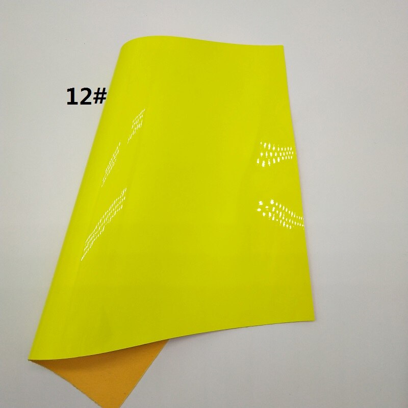 1pc 21 x 29cm syntetisk letaher, cuero sintetico neon laklæder til fremstilling af buetilbehør leosyntetisk  t167