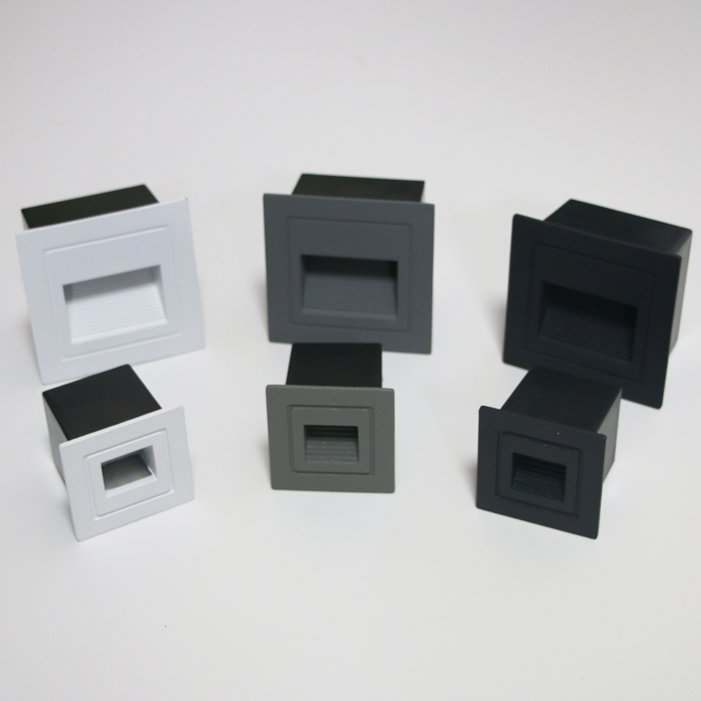 Modern Recessed LED Outdoor Waterproof Wall Lamp Footlight Stair Light Corner Wall Light Aluminum Wall Washer Pathway Sconce