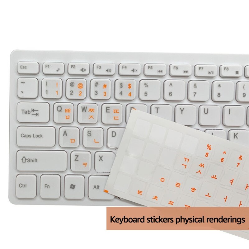 Korean Keyboard Cover Stickers for macBook Laptop PC Keyboard Computer Standard Letter Layout Keyboard Cover Sticker