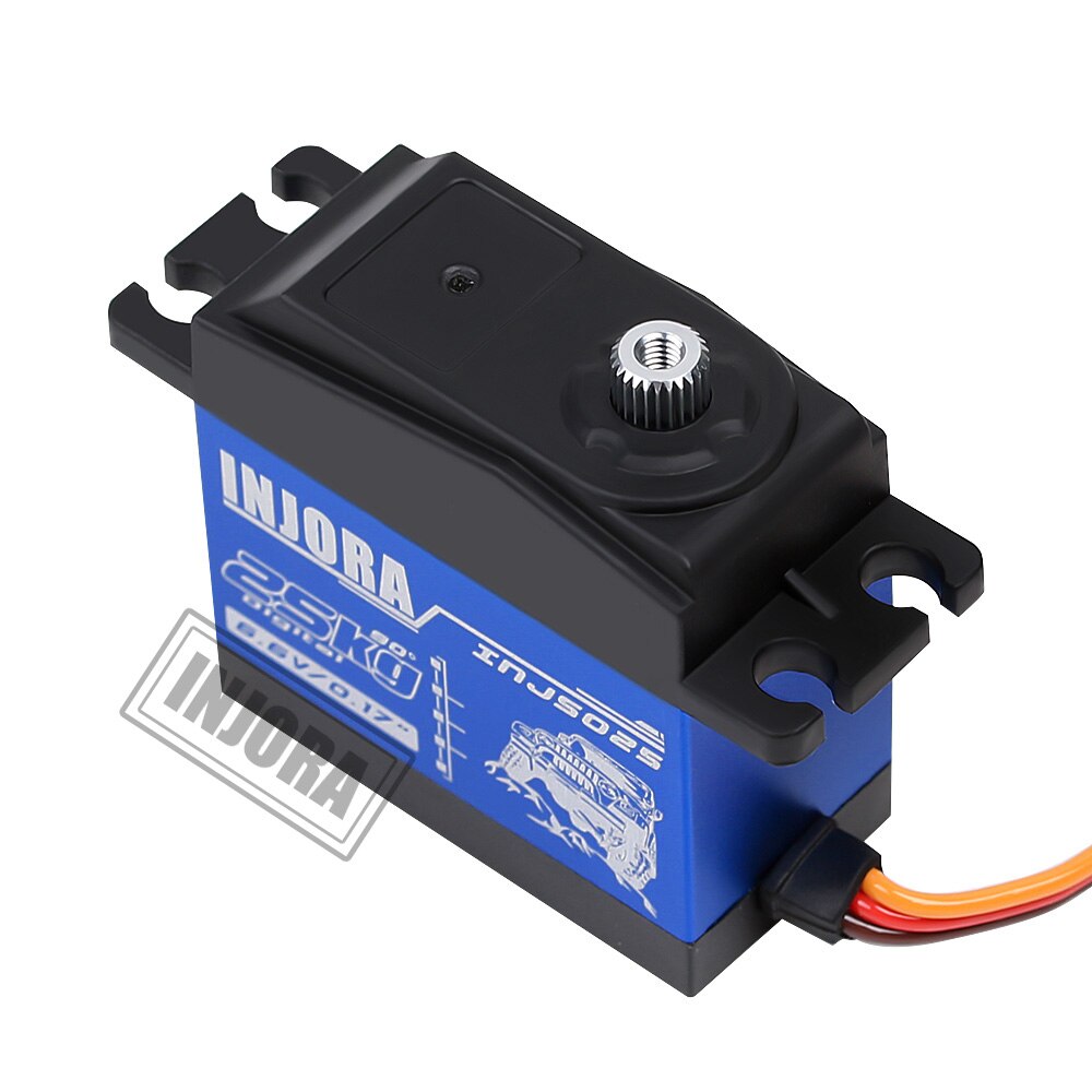 Servomotor Digital INJS025 INJS035 para coche trepador de control remoto a escala 1/10, pieza de actualización, 25KG, 35KG, 1 ud.