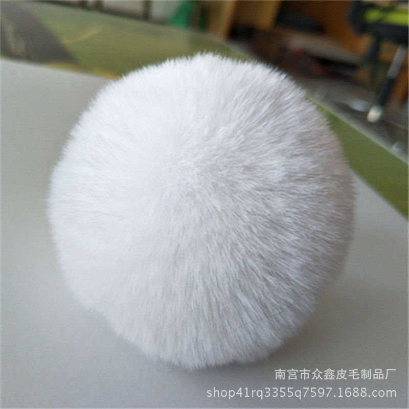 5 Stks/partij 8Cm Pluizige Faux Konijnenbont Bal Pompom Pluche Vrouwen Tas Auto Sieraden Voor Kleding Naaien Stof Accessoires faux Fur: 10