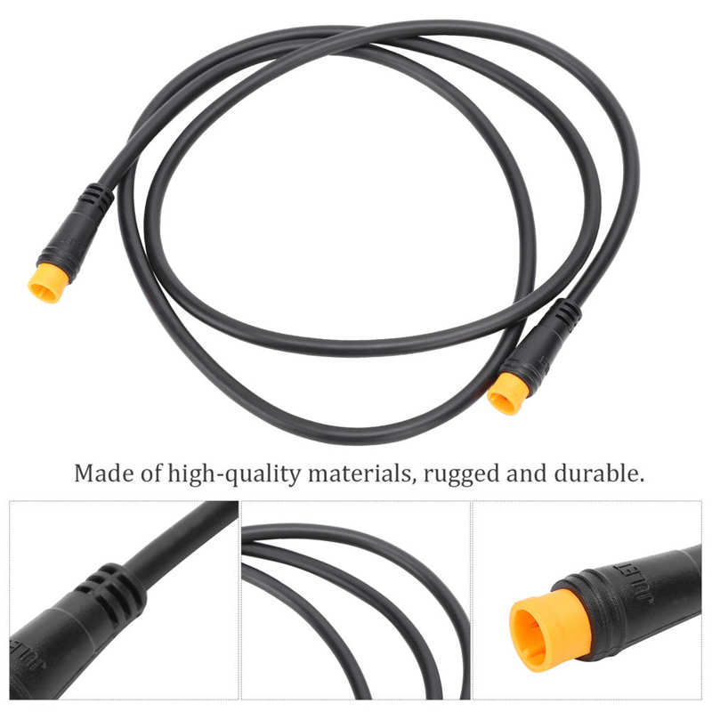 Electric Bicycle Cable Connector 87cm/34.3in Waterproof 3pin Connector Conversion Adapter Cable Accessory for Electric Bicycle