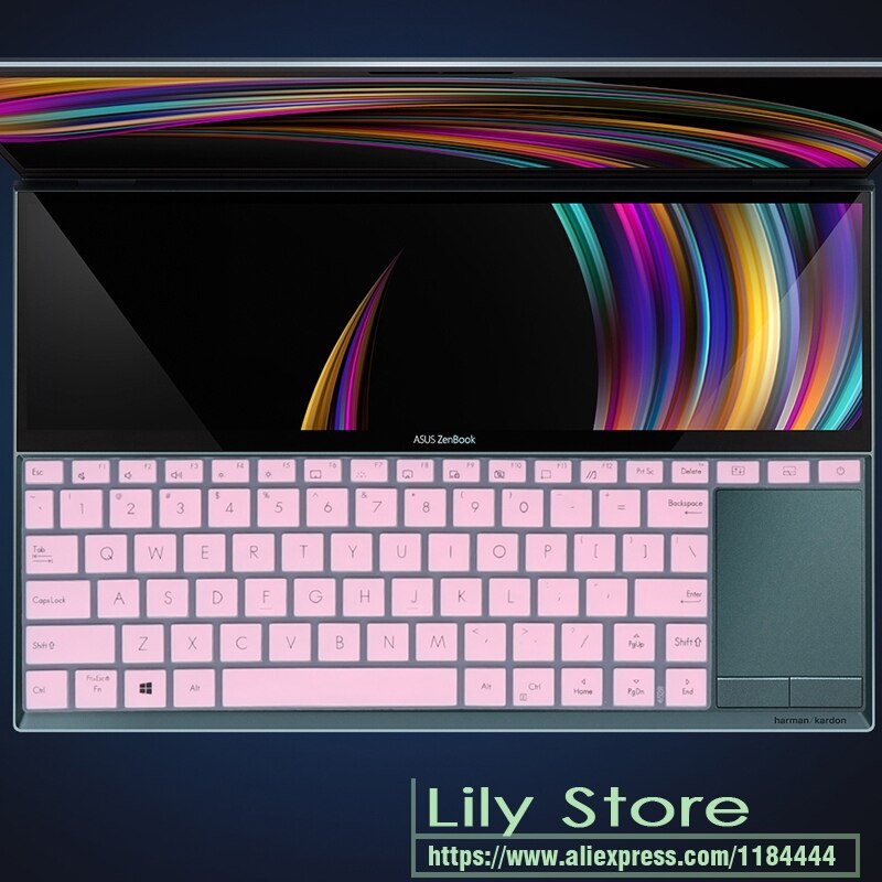 for 14'' Asus ZenBook Duo UX481FL UX481F ux481fn UX481 FL FN laptop UX4000F Silicone Keyboard Cover skin Protector