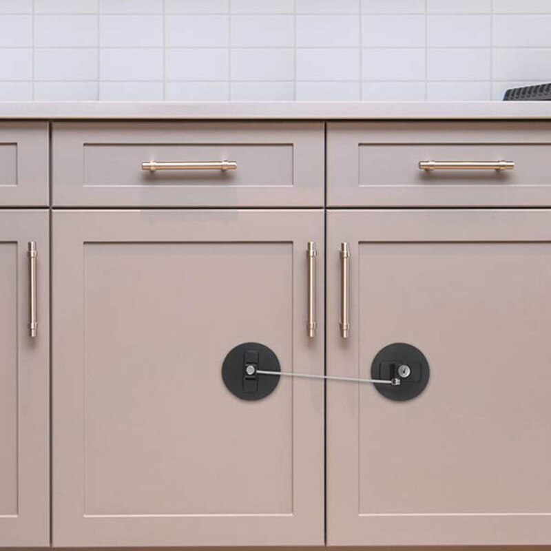 Refrigerator Lock 2 Pack Freezer Door Lock Child Safety Cabinet Lock for Refrigerator Drawer Cabinet