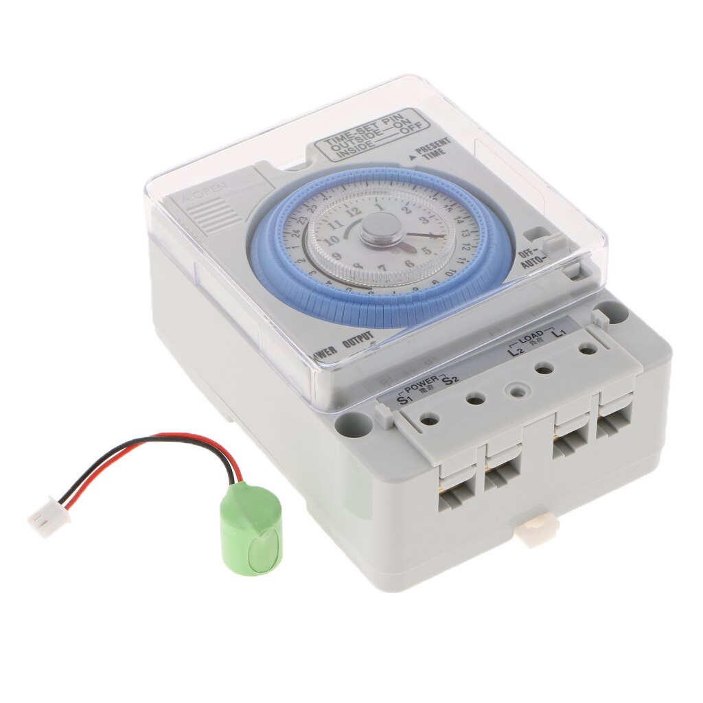 DIN RAIL Analogue Day 24H Timer Switch Industrial Daily Time Switch 110-240V
