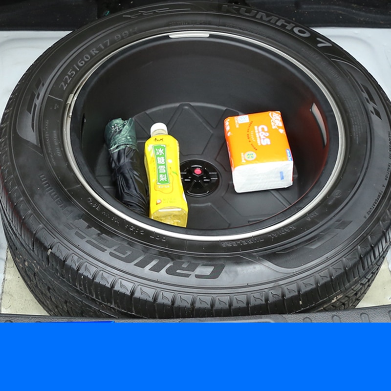 Trunk toolbox spare tire storage box change device box storage box car Accessories For Hyundai Tucson