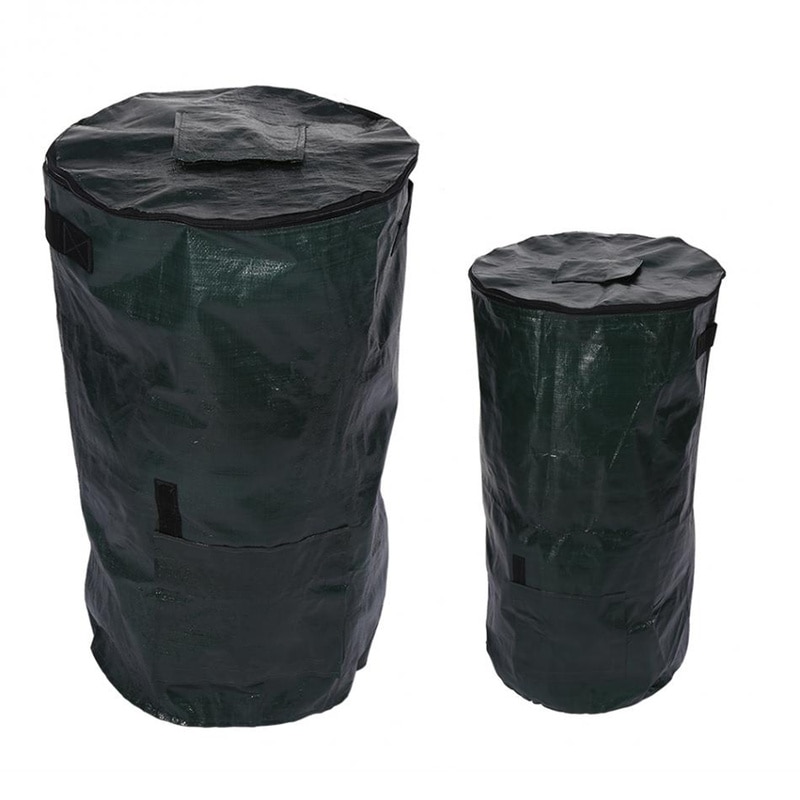 2 størrelser madaffald vask kompost organisk affald have miljø pe pose klud planter køkken organisk pose køkken kompost