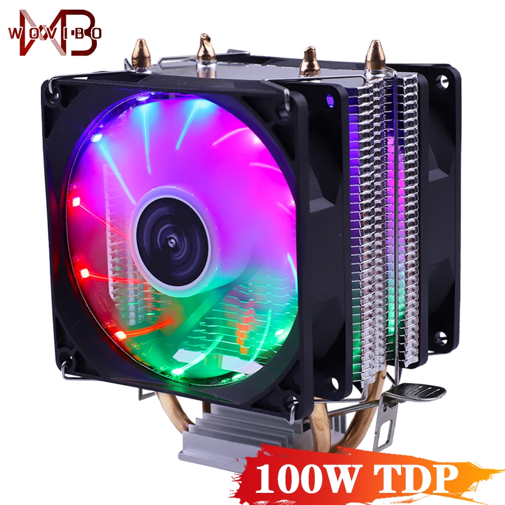 Silent CPU Cooler Fan 90mm 3PIN For Intel LGA 775 1150 1151 1155 1156 1200 1366 AMD AM2 AM3 AM4 Socket Efficient Ventilador