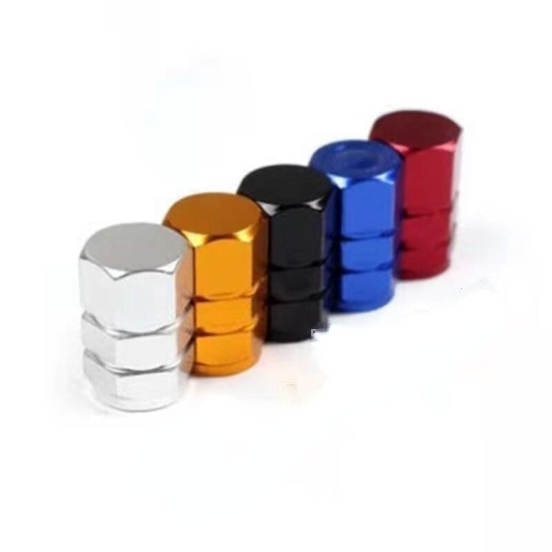 Gemodificeerde Ventiel Mond Cap Auto Anti-Diefstal En Anti-Vent Valve Cap Motorfiets Legering Gegalvaniseerde Universele valve Cap: Color random / 2pcs