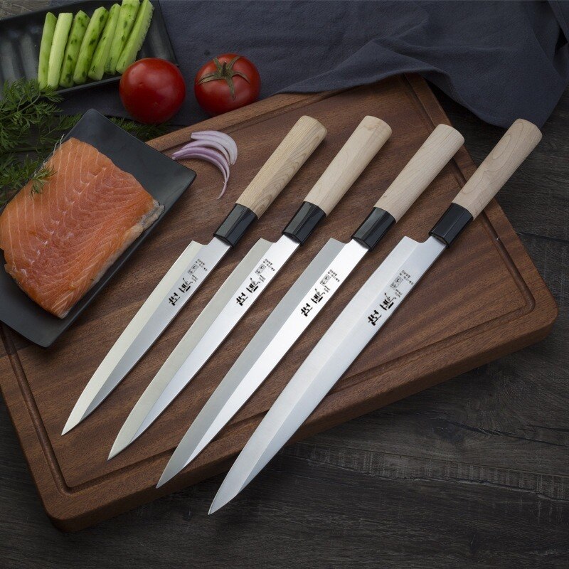 Japanse Sushi Mes Sashimi Sushi Mes 10 Inch Vleesmes Koken Mes Towsun Snijden Sushi Vis Fileren Snijden
