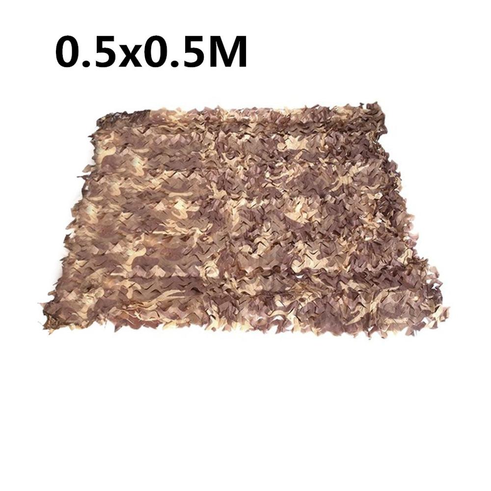 Camouflage Net armée militaire Camouflage Net voiture couverture tente chasse stores filet Jungle désert blanc couverture dissimuler goutte réseau: 50x50cm Yellow 6