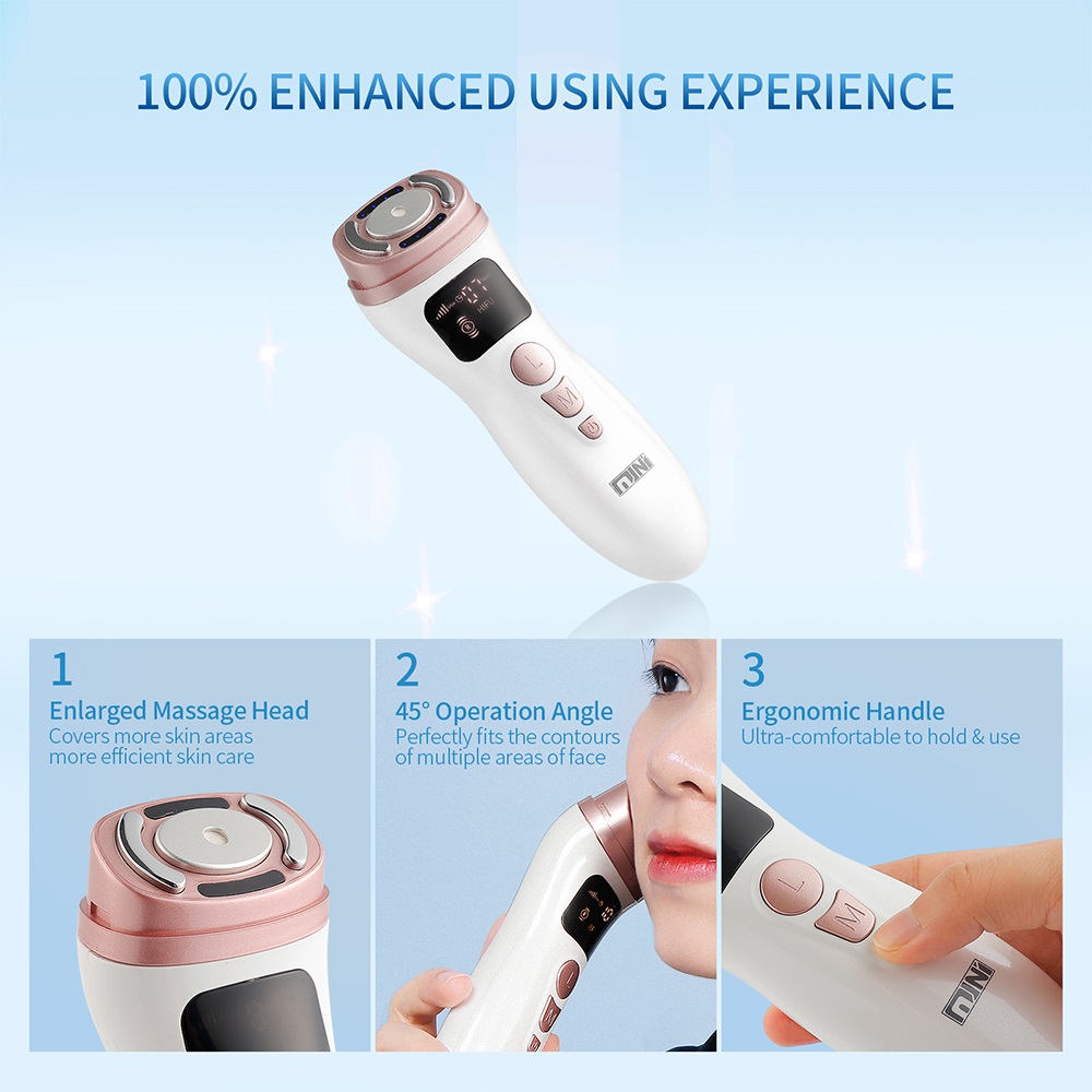 2.0 Upgrade Ultrasone Rf Ems 3-In-1 Gezicht Hals Skin Lifting Massager Mini Hifu Anti Rimpel Aanscherping gezicht Afslanken Apparaat