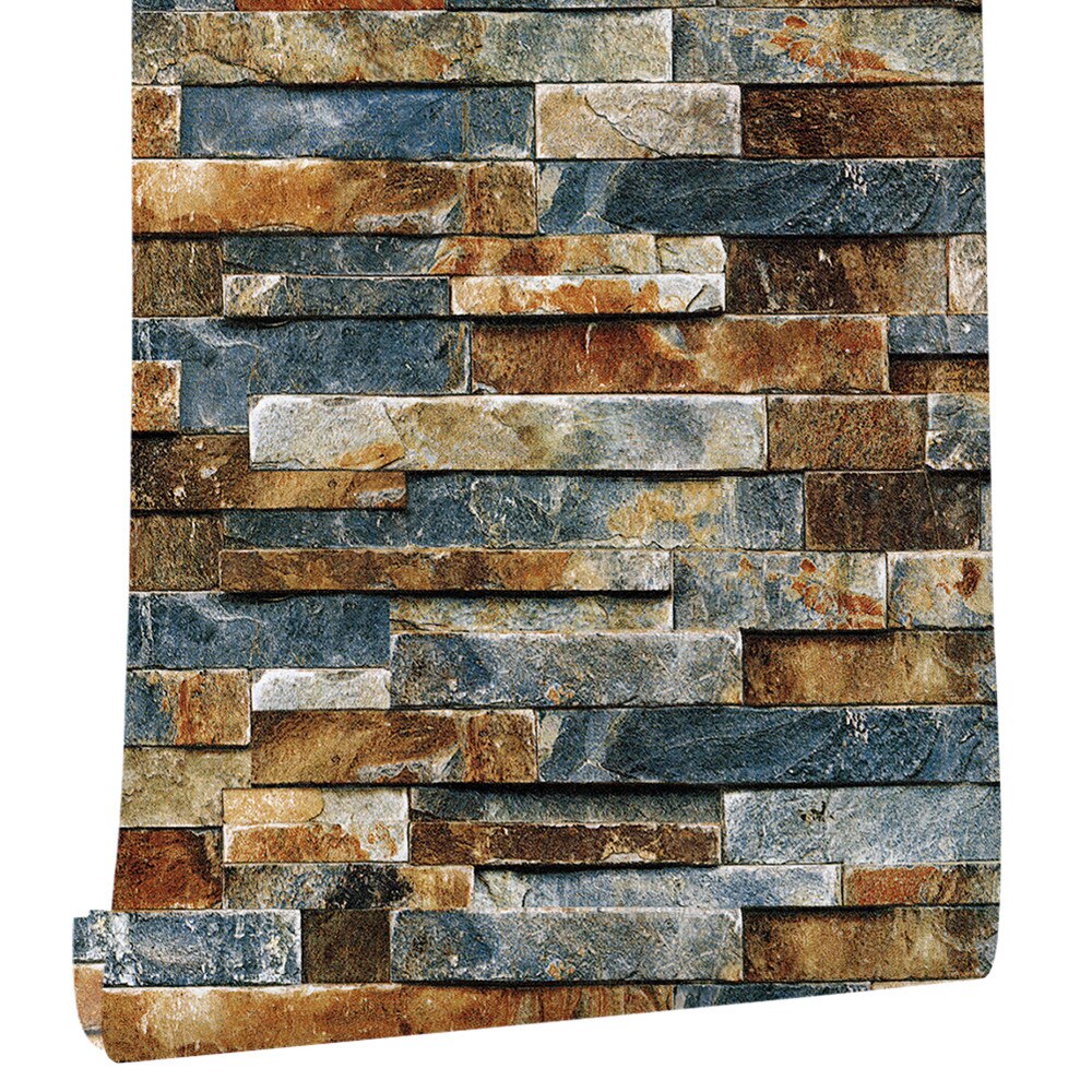 Luckyyj imitatie bakstenen behang zelfklevend waterdicht afwasbaar behang keuken badkamer achtergrond muurdecoratie stickers: 45600cm