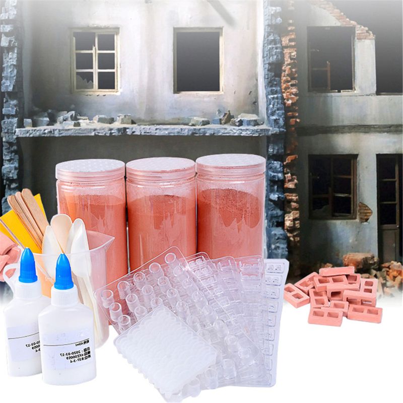 1/16 miniatur Simulation Ziegel DIY Bausatz Sand Tabelle Diorama Landschaft Landschaft 203C
