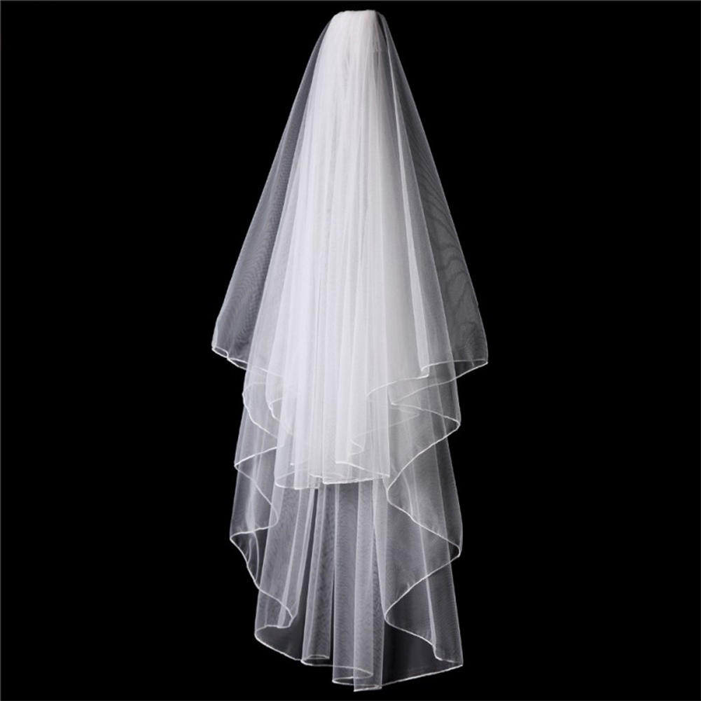 Short Ivory White Bridal Veils Wedding Veil With Comb Veu De Noiva Curto Wedding Accessories For Bride