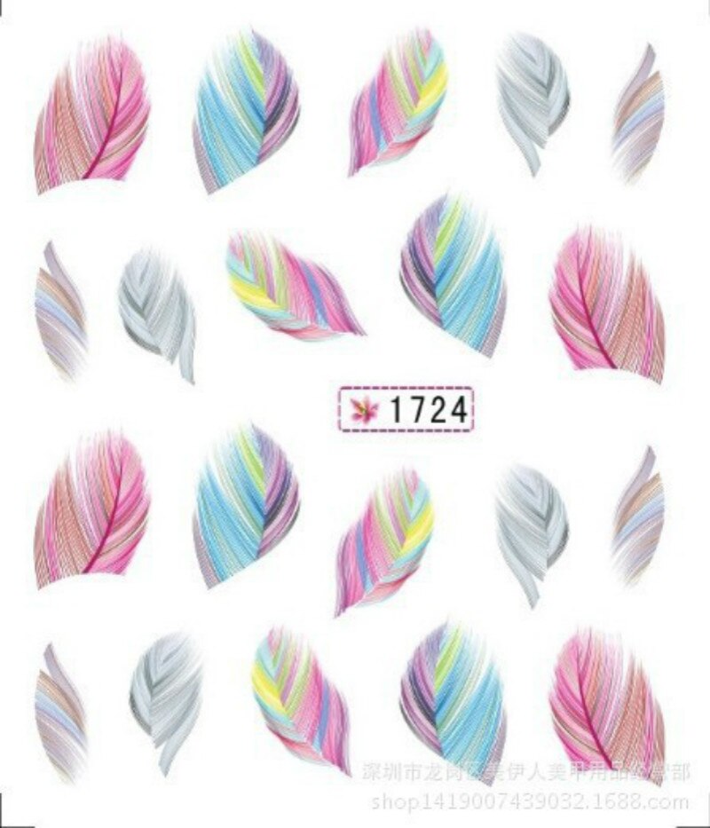 1 pièces plume colorée bricolage Nail Art strass petites perles irrégulières manucure 3D Nail Art décoration dans les accessoires de roue