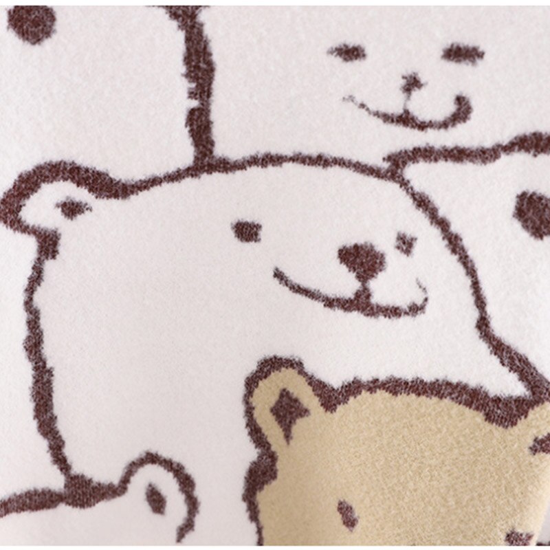 Xxx garçons filles bébé pull ours imprimer enfant en bas âge hauts pulls 1-6Y enfants vêtements d'extérieur tricotés automne hiver vêtements