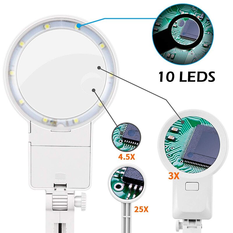 Lassen Vergrootglas Met Led Licht X X Lens Extr Grandado