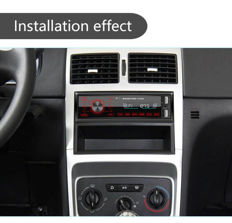 Car Music Player Car Bluetooth MP3 Player Single 1 Din Car DVD CD MP3 Player FM Audio Radio BT USB/AUX/SD Stereo In-dash