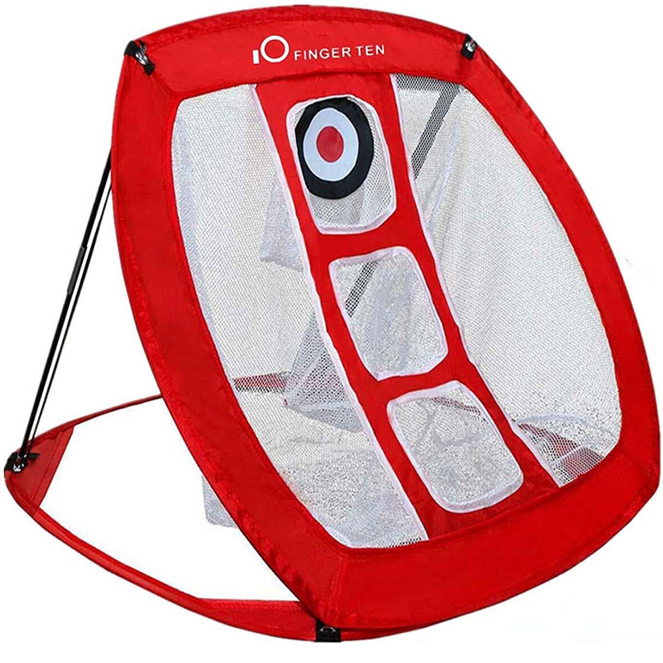 Detachable Sports Practice Golf Net 2M 3M Pop Up Hitting Cage Batting Hitting Chipping Tent Tool Garden Equipment: Square Red