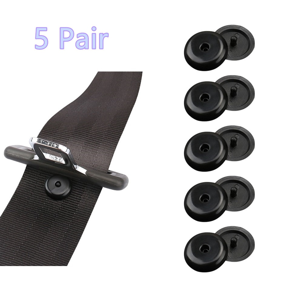 5 Paar Gesp Clip Autostoeltje Riem Stopper Afstand Limiet Gesp Clip Retainer Veiligheidsgordel Stop Knop Autogordel accessoire