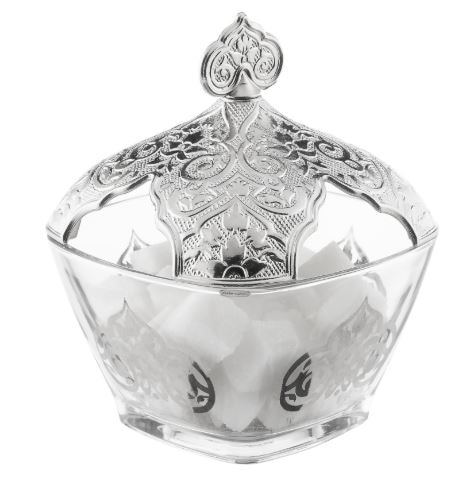 Sucrier en verre 2 pièces moderne salon forme snack boîte de rangement bol délice bol présentation parfait gif