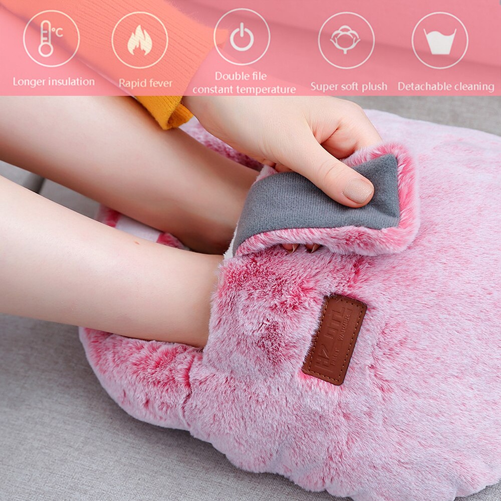 Chauffe-pieds électrique 12V, coussin chauffant pour l&#39;hiver, bottes chauffantes, Type de prise thermique, coussin chauffant pour femmes