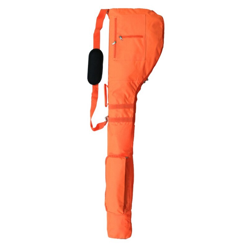 Golf Club Package Soft Foldable Portable Golf Accessories Waterproof Large Capacity Golf Bag: Orange