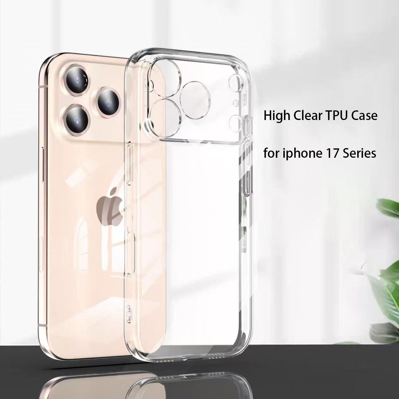 HD Transparent Ultra Thin Crystal Phone Case For iPhone 17 Air 16 12 13 14 11 15 Pro Max Plus Soft Cases For iPhone 17 Pro Cover
