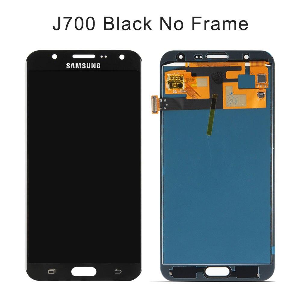 Können Einstellen Helligkeit J700 LCD J710 Digitizer Für Samsung GALAXY J7 Pro Display Touchscreen Digitizer J730 LCD Montage: J700 Black