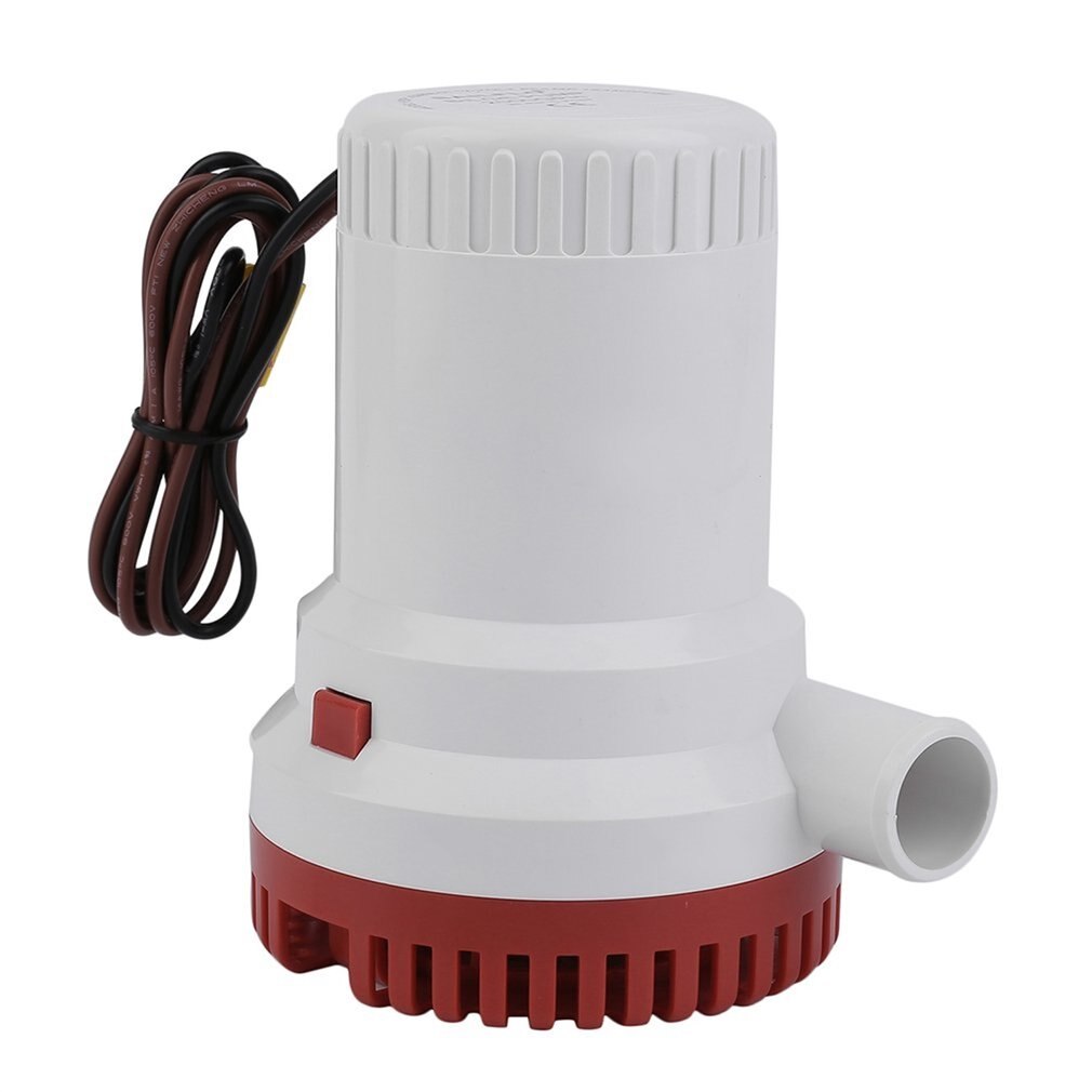 2000GPH 12V Non-automatic Corrosion-resistant Anti-Airlock Protection Submersible Marine Boat Bilge Pump Vacuum Water Pump