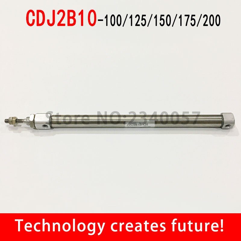 Miniature stainless steel mini cylinder double pneumatic cylinder CDJ2B10-100/125/150/175/200-B 10mm Bore