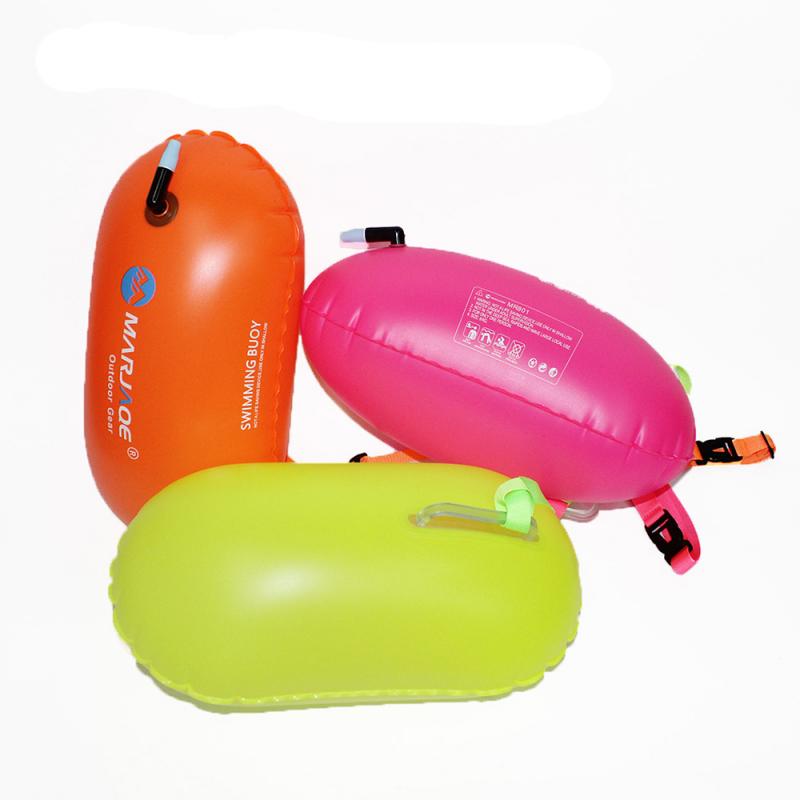 PVC Swimming Buoy Safety Air Dry Tow Bag Float Inflatable Signal Drift Bag Swimming Inflatable Flotation Bag