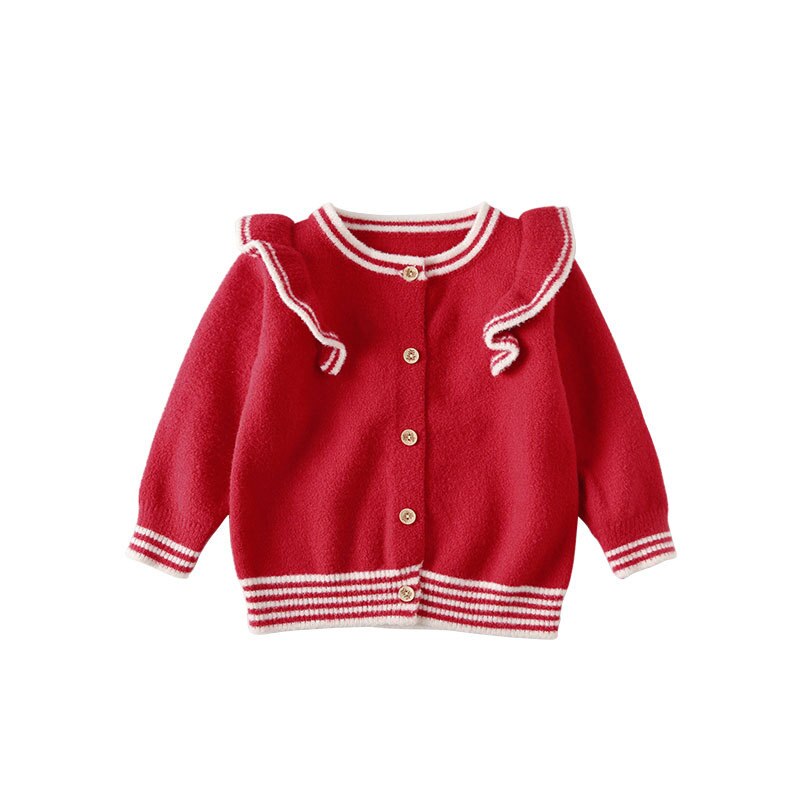 Baby jongen blouse herfst herfst en winter kinderen trui: Rood / 6m