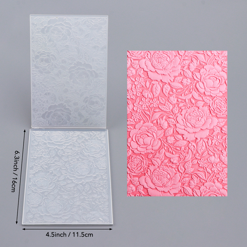 2025, neue 3D-Prägeordner, Sonnenblume, Liebe, Herz, Kranz, Folienordner für DIY, Sammelalbum, Weihnachten, , Papierkarten, Basteln: dunkel khaki