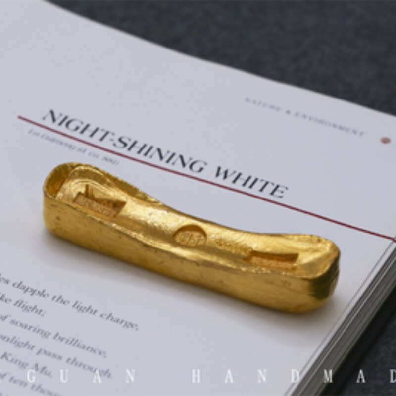 Messing Metalen Koper Ornament Paperweights Chinese Schrijven Calligraphie Schilderen Paperweights Studenten Papier Drukken Paperweights