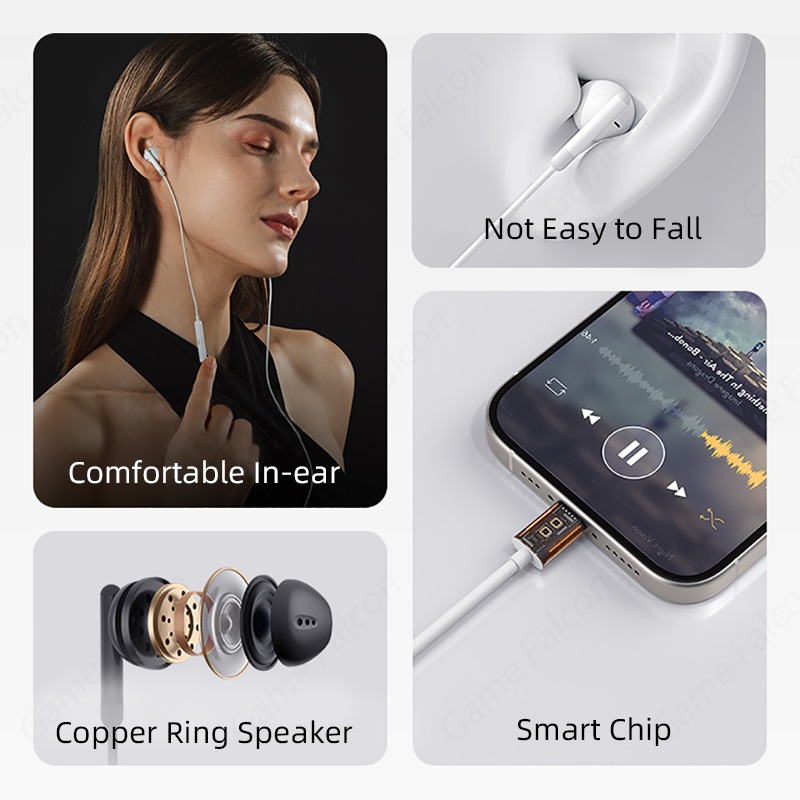 For Apple Headphones For iPhone 14 13 12 11 Pro Max mini Earphones X XS XR 7 8 Plus SE Wired Bluetooth Earbud