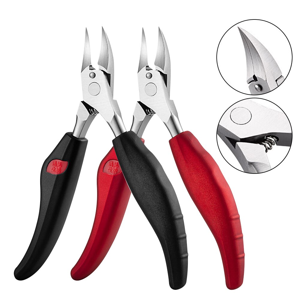 Toe Nail Clippers Remove Dead Skin Nail Correction Nippers Ingrown Toenail Cuticle Scissor Edge Cutter Thick Pedicure Care Tool