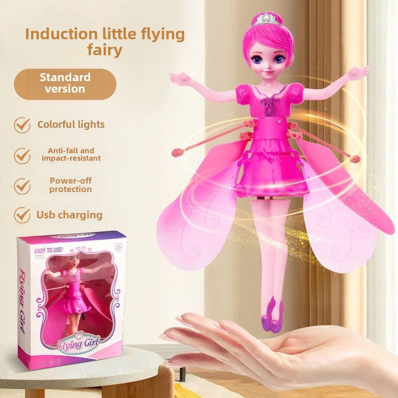 Fliegende Fee Spielzeug für Kinder Kunststoff Material UFO Form Spielzeug Geste Kontrolle Spielzeug Straße Stall Spielzeug Seltsame Spaß Interaktives Spielzeug: Black