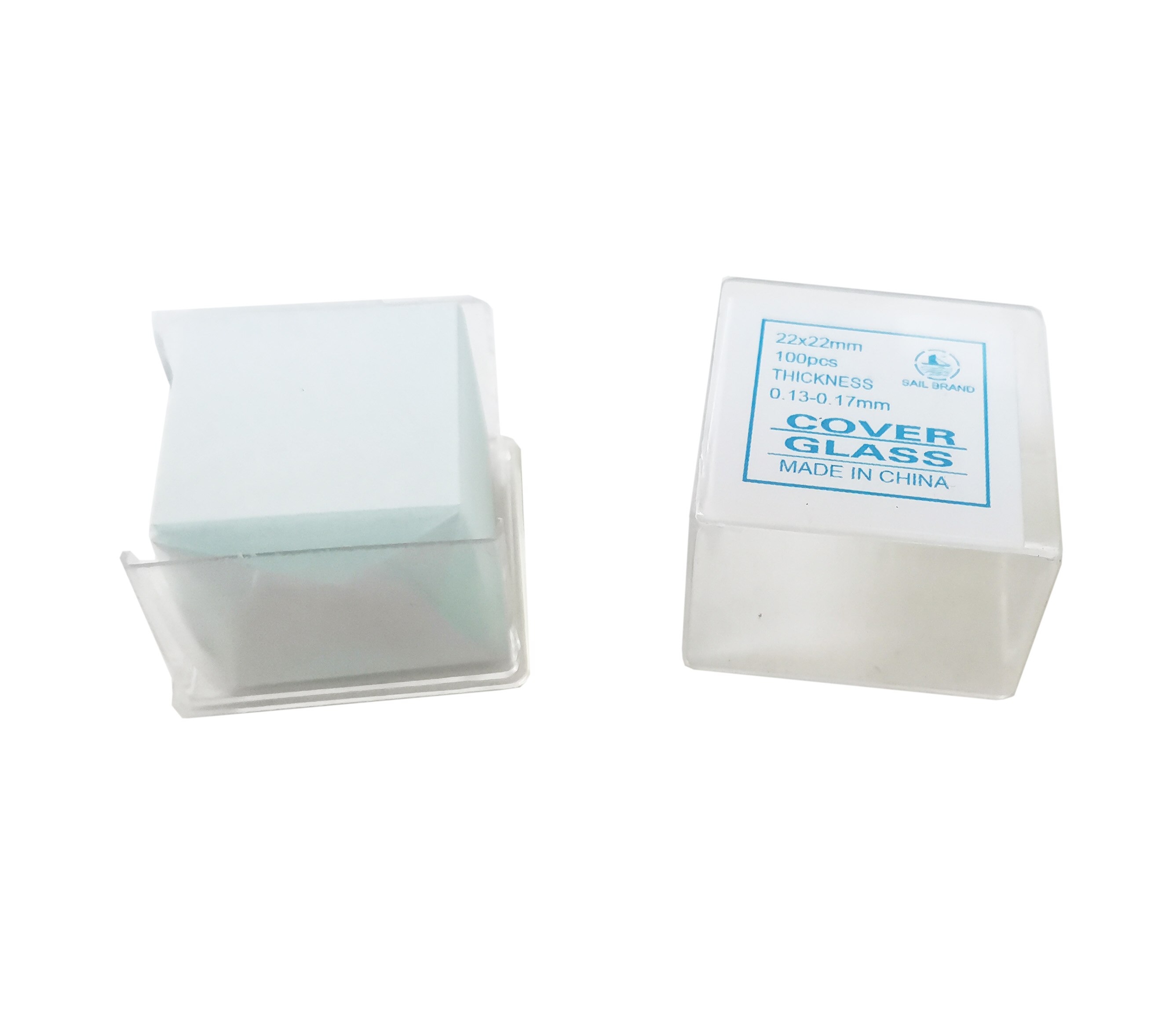 Pre-clean Mircoscope Blank Glass Slide(50pcs) With 22 mm Square Glass Coverslip（100pcs）