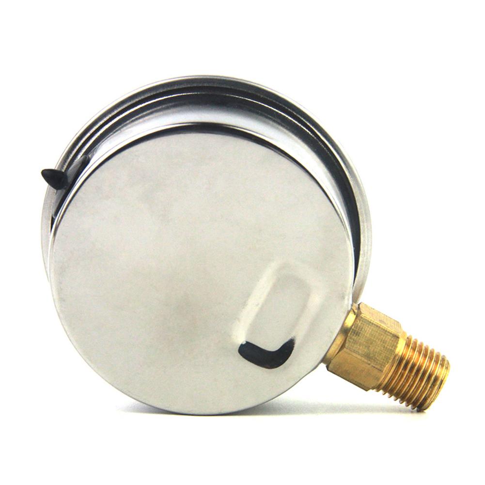 Automotive Instrument Hydraulic Fluid Pressure Gauge US Standard Thread Stainless Steel Hydraulic Oil Pressure Gauge 0-5000 PSI