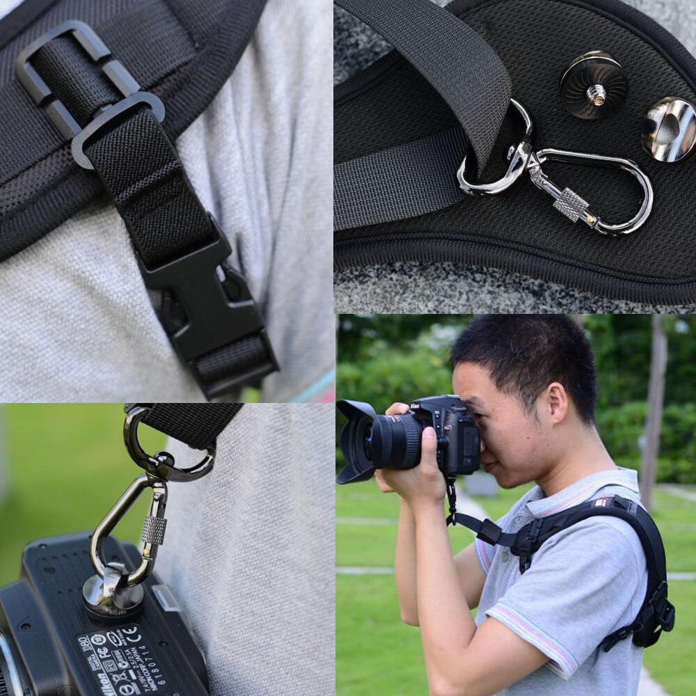 Precinta de ombro para câmera digital slr, alça de mão rápida de ombro de mão para homem fotográfico profissional